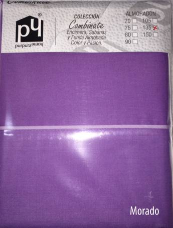 Sábana bajera COMBINATE 50/50 Purpura Home