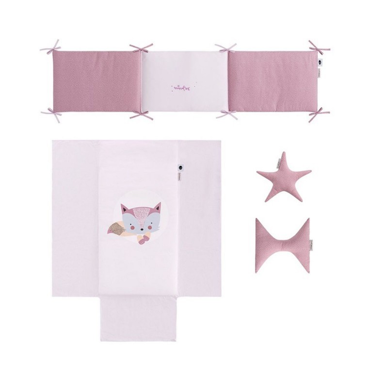 Colcha reversible + Protector + Cojines FOX Bimbi Dreams Colcha reversible + Protector + Cojines FOX Bimbi Dreams