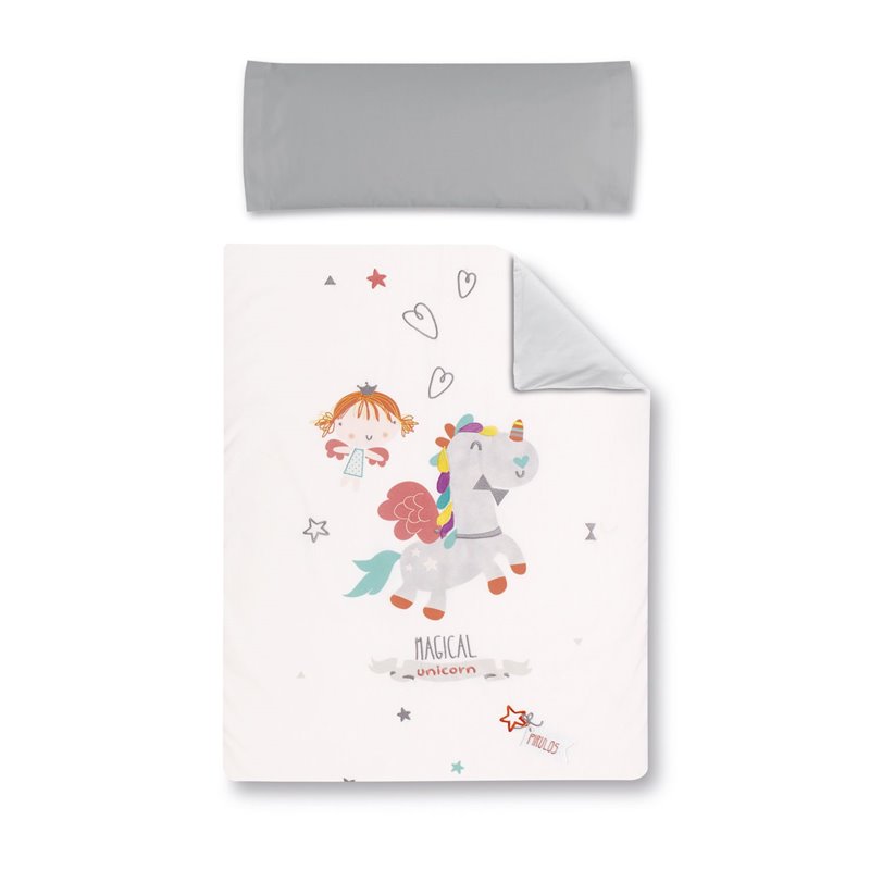Funda nórdica + Funda almohada UNICORNIO Pirulos Funda nórdica + Funda almohada UNICORNIO Pirulos