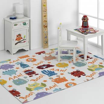 Alfombra infantil MONSTRUOS H03 Mora