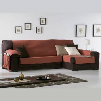 Funda sofá chaise longue LONA LISO Eysa - Complementos