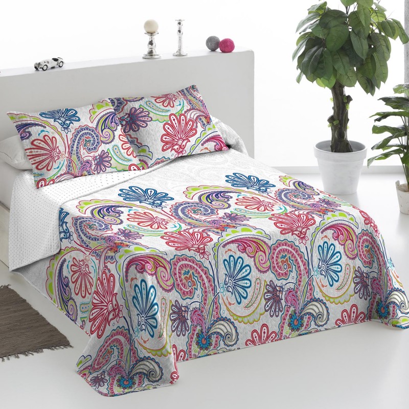 Colcha bouti reversible DELHI Milarosa - Cama