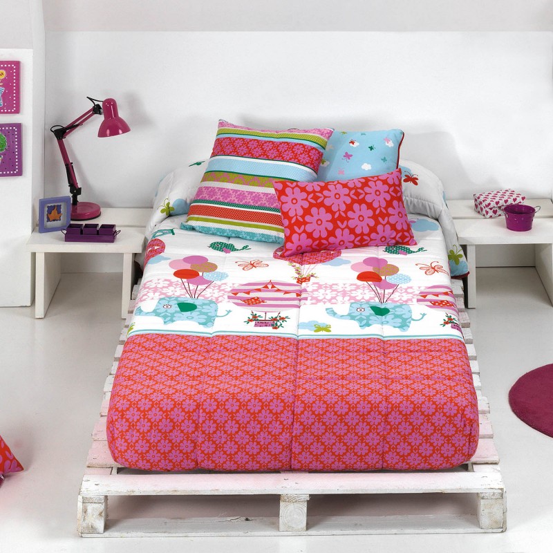 Edredon Infantil para Cama de 90 con Estampados Coloridos y Divertidos