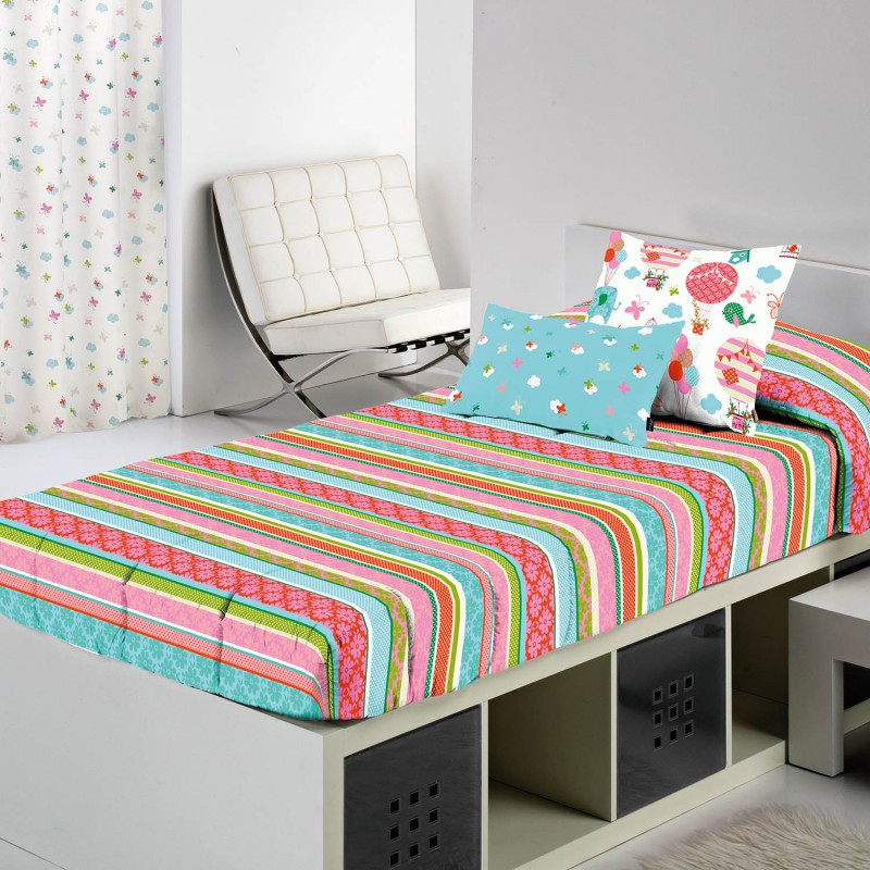 Edredon Infantil para Cama de 90 con Estampados Coloridos y Divertidos