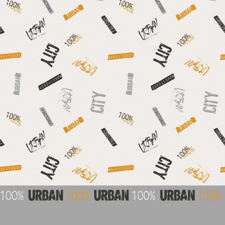 Juego sábanas URBAN JVR estampado en color amarillo y azul