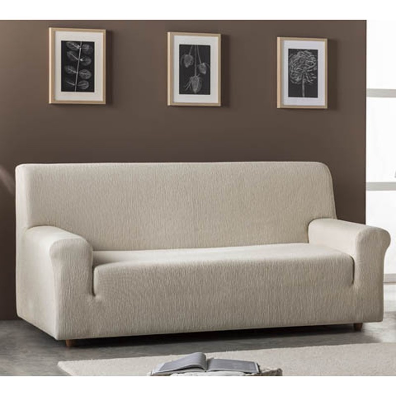 Funda sofá 1 plaza Funda sofá elástica gris con 1 funda de