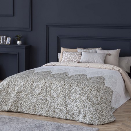 Edredón invierno cama 135, 150, 180, 90 o 105 BAZA color gris, beige o lila