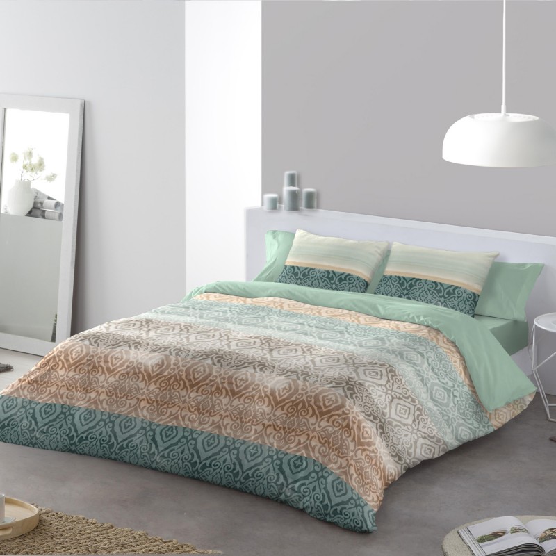 Funda Nórdica JVR Milos Cama 90 Cm - Juego 2 Piezas, Tacto Suave, Color Malva, Poliéster