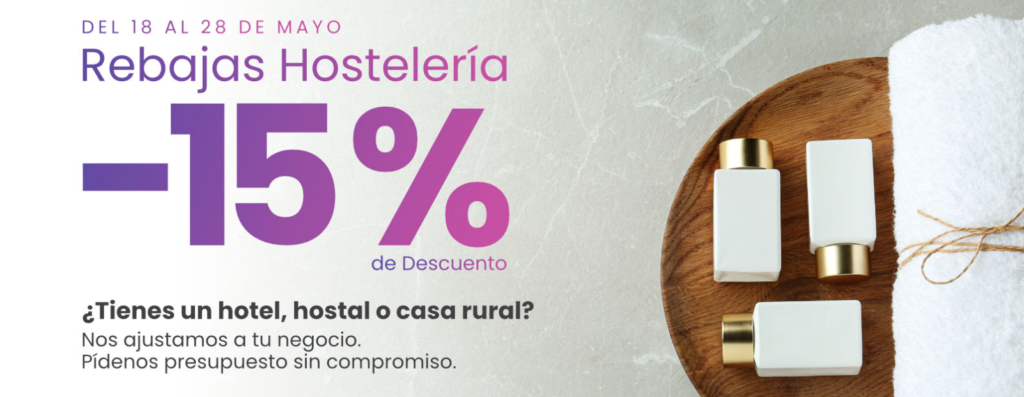 Mes de la hostelería con un 15% Dto. para renovar los textiles